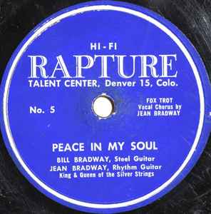 Bill & Jean Bradway - Peace In My Soul / Sweet Hour Of Prayer Medley album cover