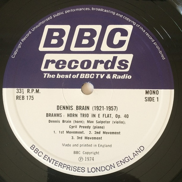 baixar álbum Dennis Brain, Mozart, Brahms, Marin Marais - Unique BBC Sound Archive Recordings From His Last Broadcasts