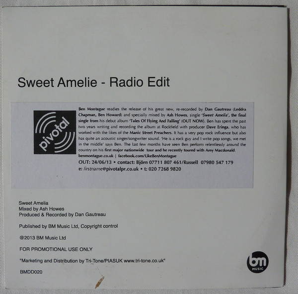 last ned album Ben Montague - Sweet Amelia