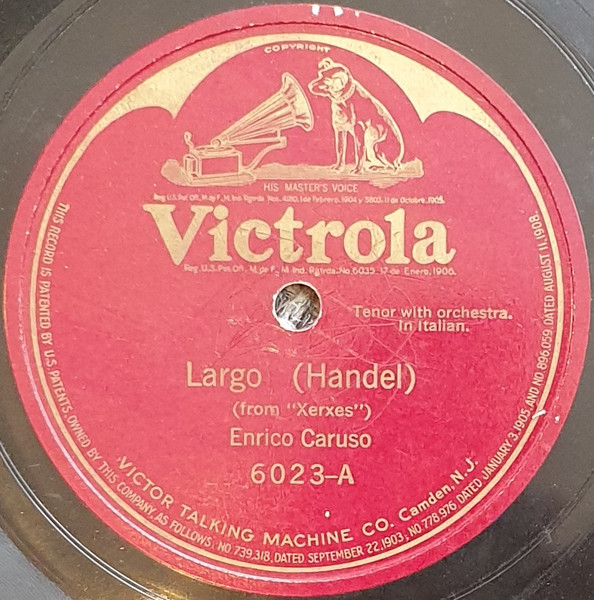 Enrico Caruso Largo The Lost Chord Shellac Discogs