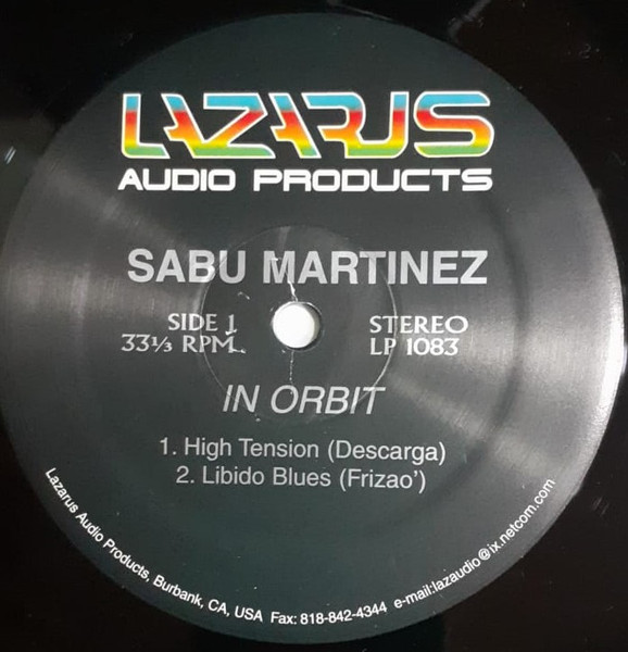 Sabu Martinez – Sabu In Orbit (1997, Vinyl) - Discogs