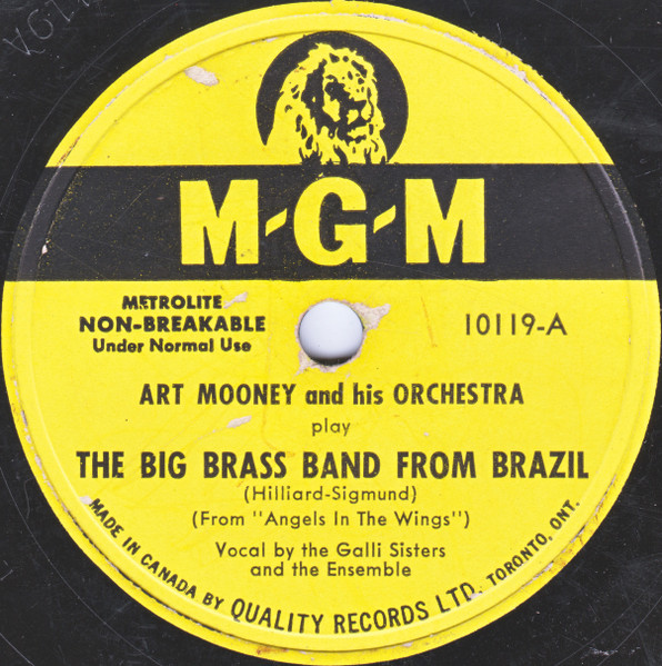 ■SP盤レコード■ト446(A)　英国盤　ART MOONEY　THE BIG BRASS BAND FROM BRAZIL
