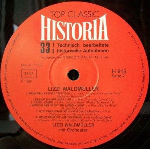 télécharger l'album Lizzi Waldmüller - Lizzi Waldmüller Und Ihre Großen Erfolge