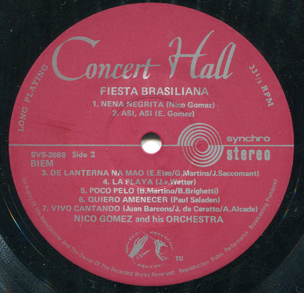 ladda ner album Nico Gomez And His Orchestra - Fiesta Brasiliana