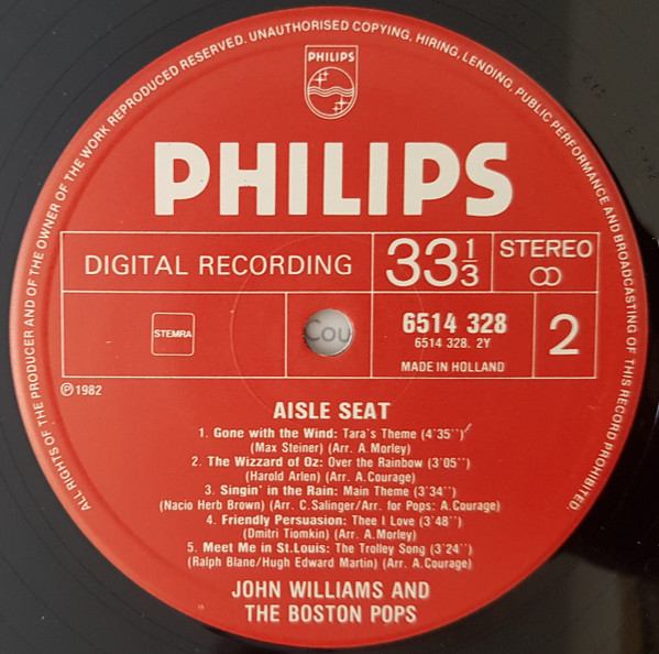 John Williams And The Boston Pops - Aisle Seat | Philips (6514 328) - 4