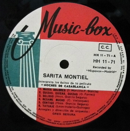 last ned album Sarita Montiel - Noches De Casablanca