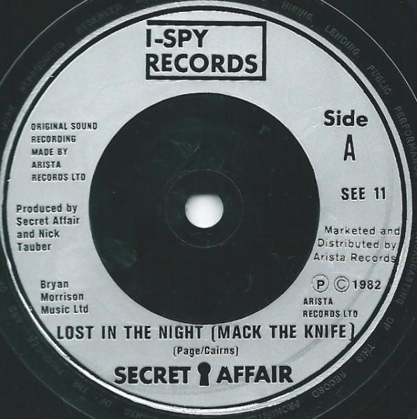 télécharger l'album Secret Affair - Lost In The Night Mac The Knife