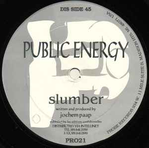 Public Energy - Slumber / Velocity album cover