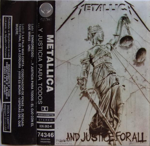 Metallica y justicia para todos, vinilo 2 LP, 1988 - Tigris