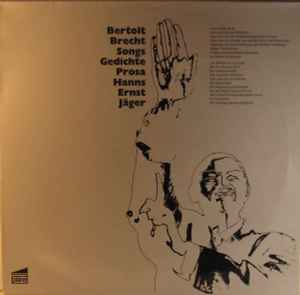 Bertolt Brecht - Songs Gedichte Prosa Album-Cover