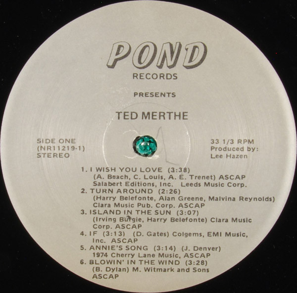 Album herunterladen Ted Merthe - I Wish You Love