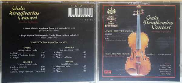English Chamber Orchestra – Gala Stradivarius Concert (1988 