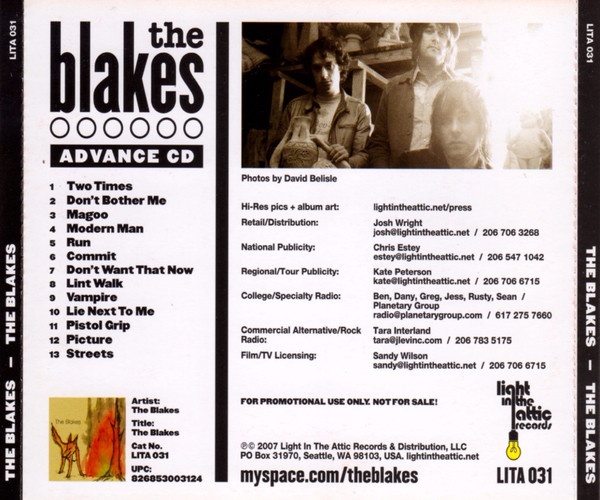 descargar álbum The Blakes - The Blakes Advance CD