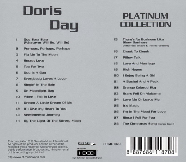 télécharger l'album Doris Day - Platinum Collection