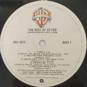 ZZ Top – The Best Of ZZ Top (Winchester Pressing, Vinyl) - Discogs