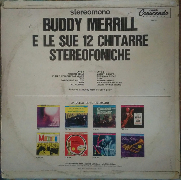 baixar álbum Buddy Merrill - Buddy Merrill E Le Sue 12 Chitarre Stereofoniche