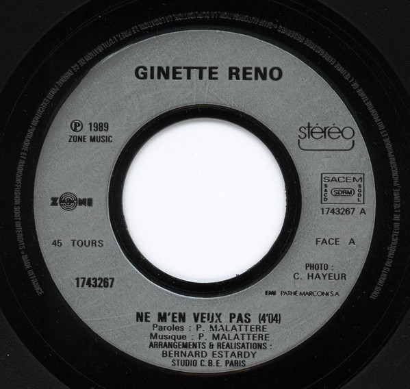 descargar álbum Ginette Reno - Ne Men Veux Pas