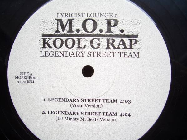 M.O.P. & Kool G Rap – Legendary Street Team (2001, Vinyl) - Discogs