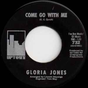 Gloria Jones - Come Go With Me / How Do You Tell An Angel album cover