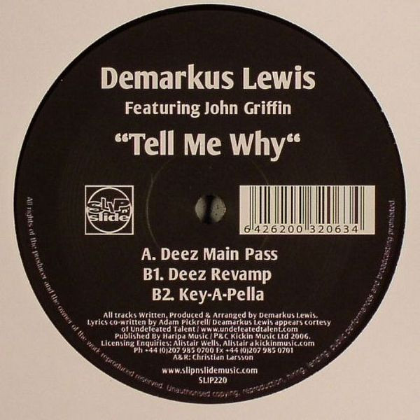 descargar álbum Demarkus Lewis Featuring John Griffin - Tell Me Why