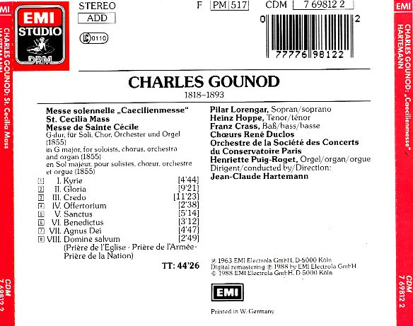 descargar álbum Gounod - Caecilienmesse