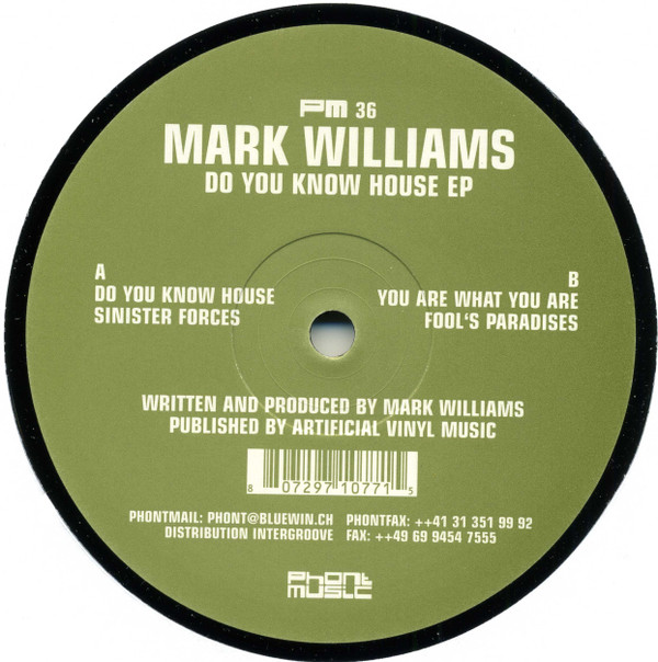 last ned album Mark Williams - Do You Know House EP