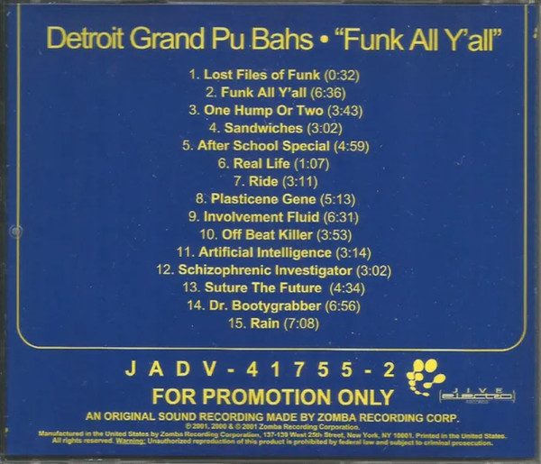 Detroit Grand Pubahs - Funk All Y'all | Releases | Discogs