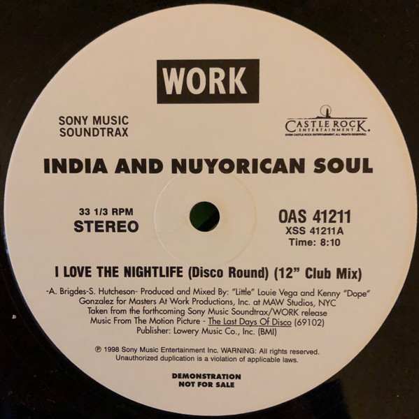 Nuyorican Soul – I Love The Nightlife (Disco Round) (1998, Vinyl