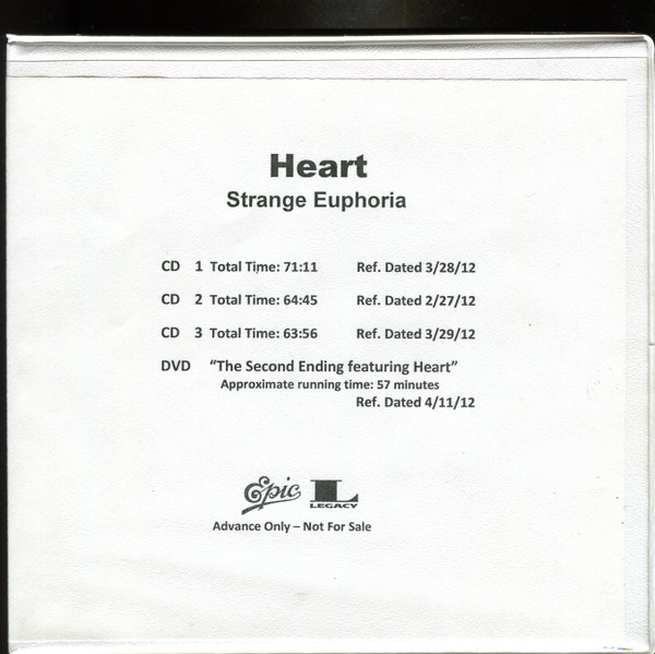 Heart – Strange Euphoria (2012, CD) - Discogs