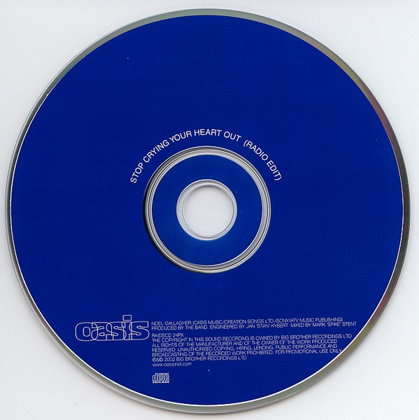 Oasis – Stop Crying Your Heart Out (2002, Vinyl) - Discogs