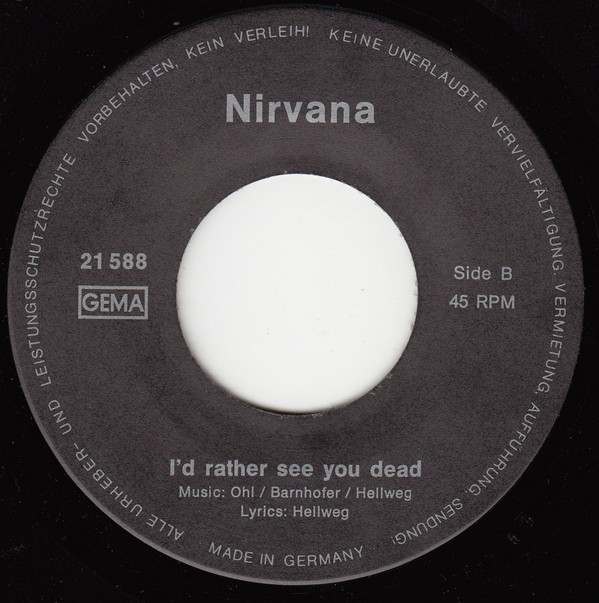 ladda ner album Nirvana - Happy Confusion Id Rather See You Dead