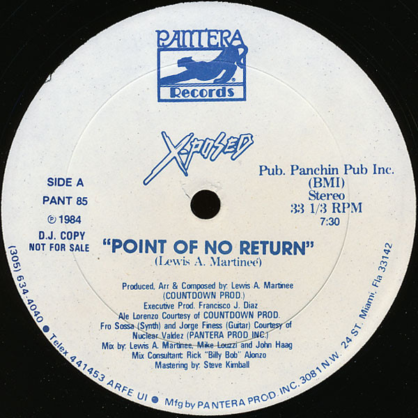 X-Posed – Point Of No Return (1984, Vinyl) - Discogs