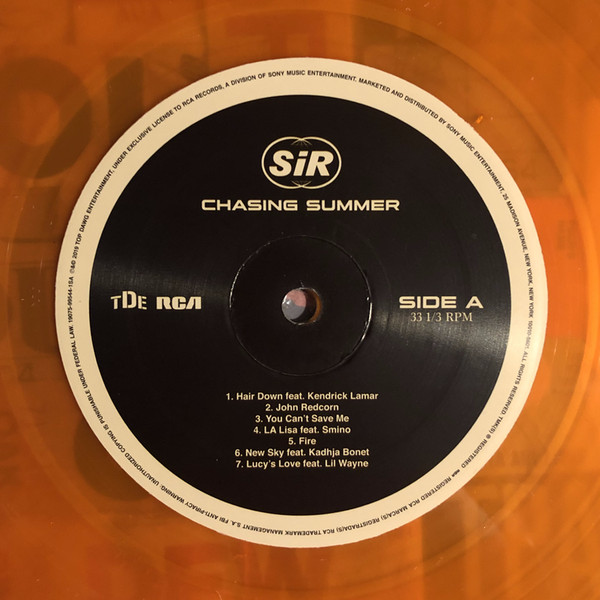 SiR – Chasing Summer (2019, Gatefold, Orange Translucent, Vinyl) - Discogs