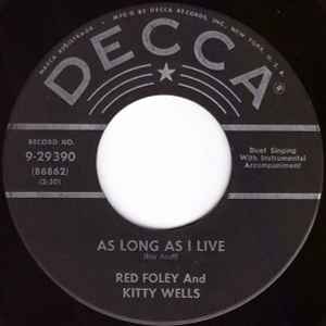 Kitty Wells And Red Foley – As Long As I Live / Make Believe (1955