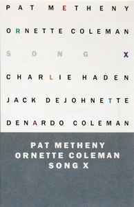 ORNETTE COLEMAN SONG X CASSETTE TAPE GEFFEN 1986 PAT METHENY 