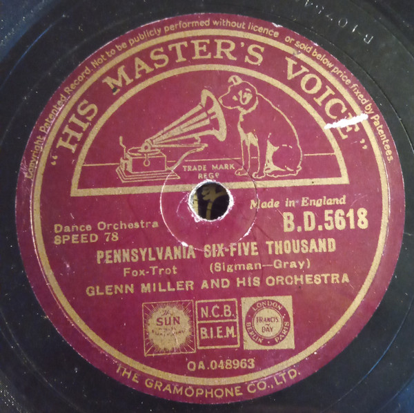 Glenn Miller And His Orch. – Pennsylvania Six-Five Thousand / Rug