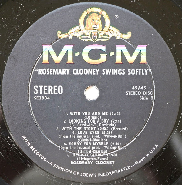 baixar álbum Rosemary Clooney - Rosemary Clooney Swings Softly