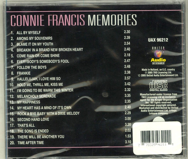 Album herunterladen Connie Francis - Memories