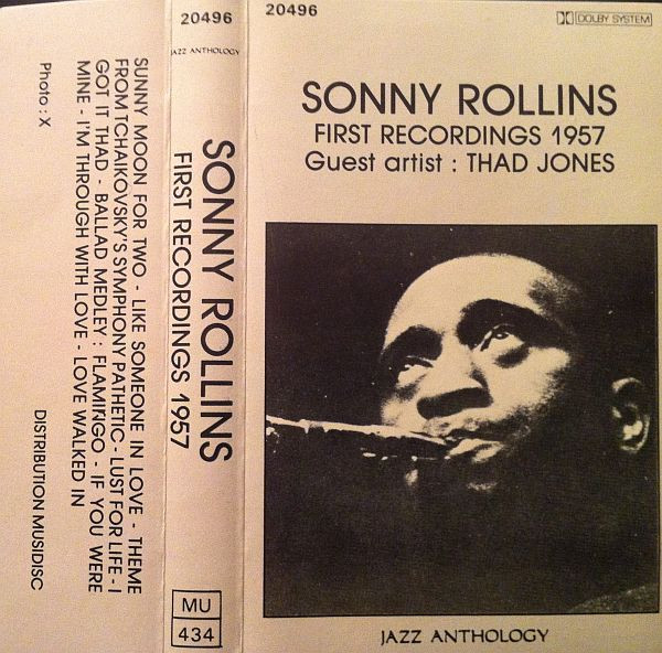 télécharger l'album Sonny Rollins Guest Artist Thad Jones - First Recordings 1957