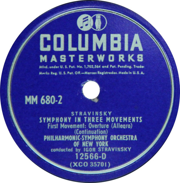 descargar álbum Stravinsky, PhilharmonicSymphony Orchestra Of New York - Symphony In Three Movements