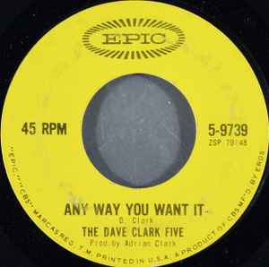 The Dave Clark Five - Any Way You Want It / Crying Over You album cover