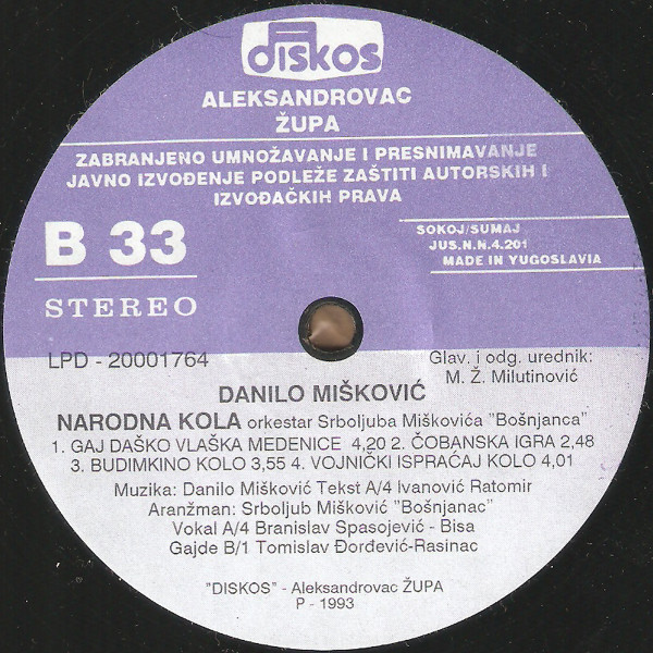 Album herunterladen Danilo Mišković - Narodna Kola