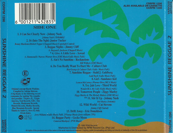 Album herunterladen Various - Sunshine Reggae 2