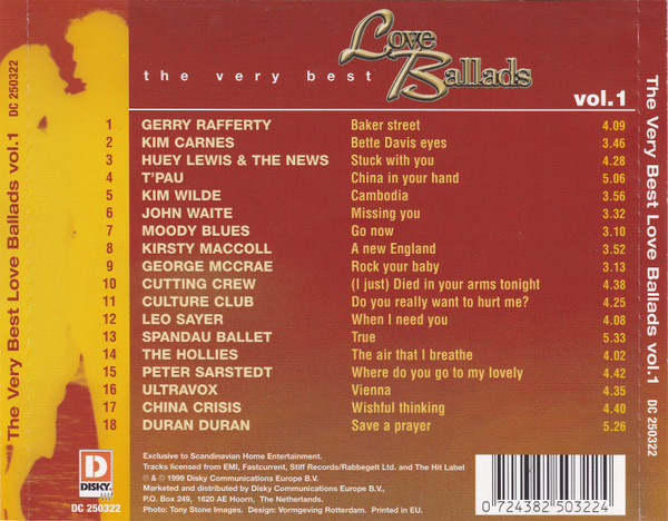 Album herunterladen Various - The Very Best Love Ballads Vol 1