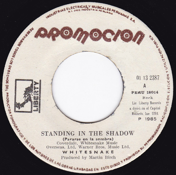 Whitesnake – Standing In The Shadow (1984, Vinyl) - Discogs