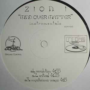 Zion I – Mind Over Matter (Instrumentals) (2000, Vinyl) - Discogs