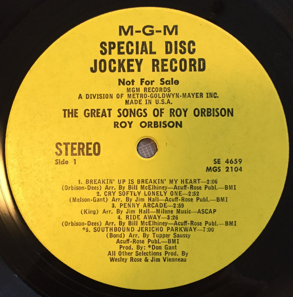 baixar álbum Roy Orbison - The Great Songs Of