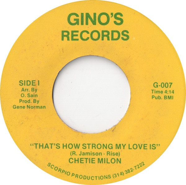 Chetie Milon - That's How Strong My Love Is | Releases | Discogs