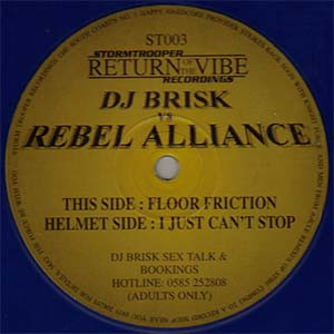 télécharger l'album DJ Brisk vs Rebel Alliance - Floor Friction I Just Cant Stop