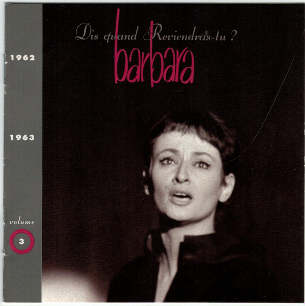 last ned album Barbara - Volume 3 19621963 Dis Quand Reviendras Tu